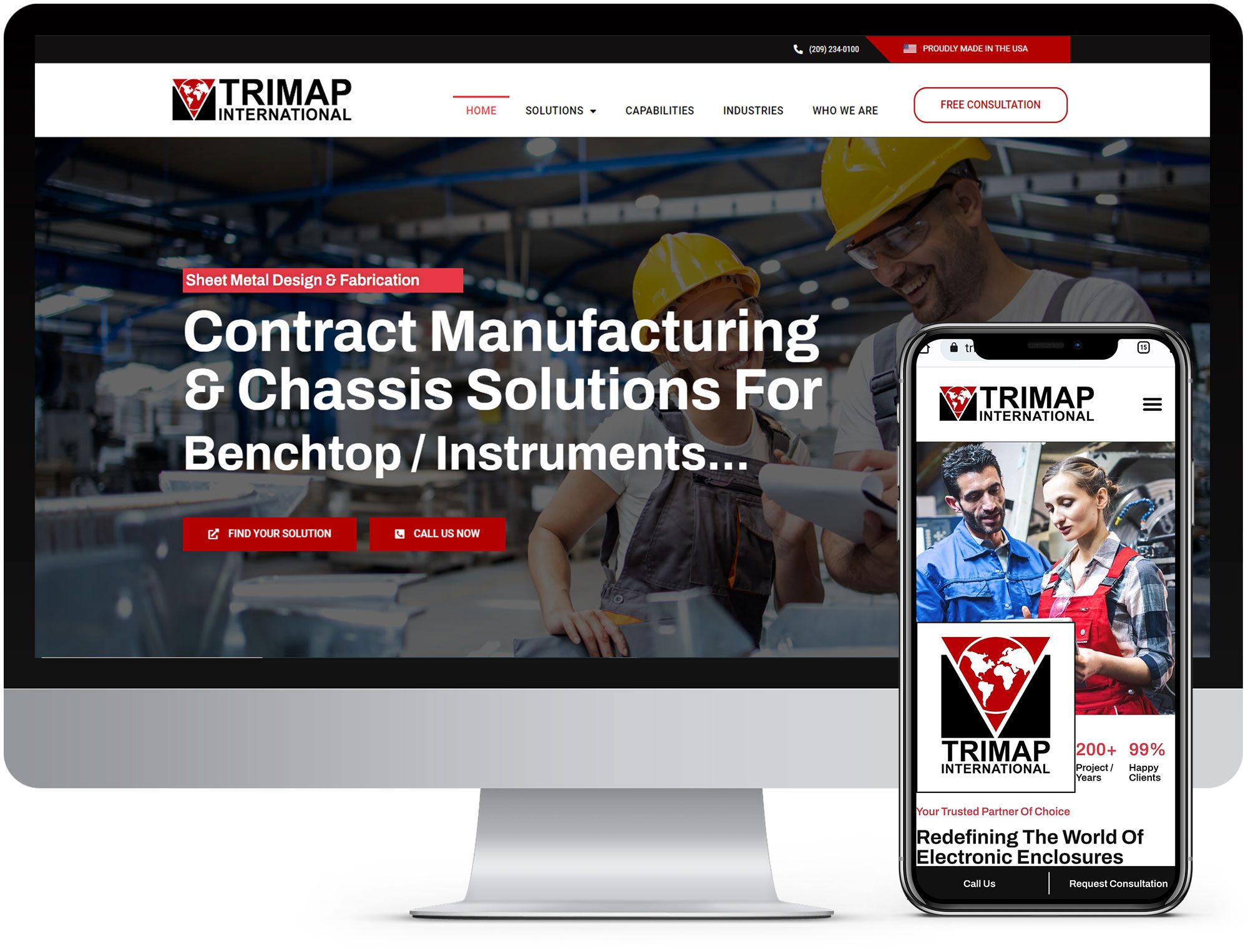 Trimap International Website was designed and developed by Cloudkrest